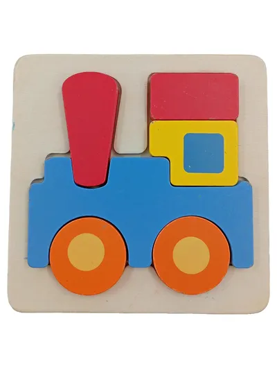 Holz Steckpuzzle Zug Lokomotive Kleinkind Lernspielzeug Holzpuzzle ab 1 Jahr