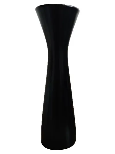 Royal Porzellan Bavaria KM Vase Schwarz Modern Porzellan 23cm Handarbeit