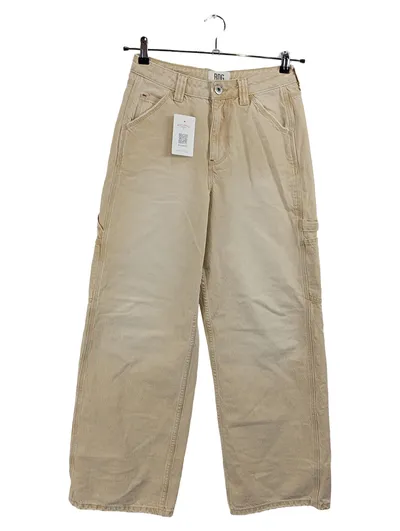 BDG Cargohose Beige Damen Gr. W24, 32, XXS Streetwear Baumwolle