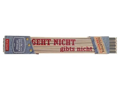 la vida Zollstock Holz Gliedermaßstab 2m Geschenk Handwerker Lustig