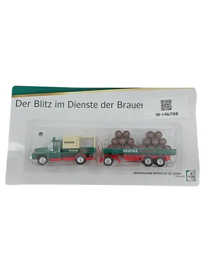 Veltins Modellauto Opel Blitz Brauerei LKW Sattelzug Fässer Sammlermodell