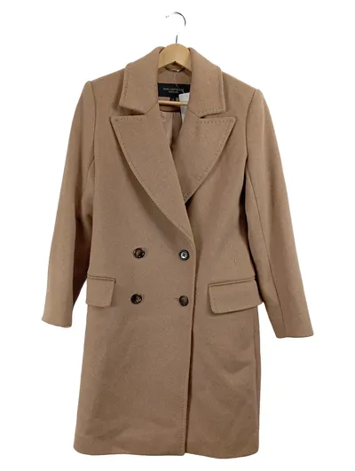 Paul Costelloe Black Label Damen Wollmantel Gr. XS/34 Beige Klassisch