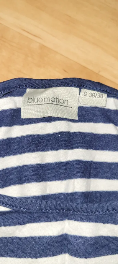 Blue Motion Damen T-Shirt Kleid Gr. 36/38 Blau Weiß Gestreift Maritim