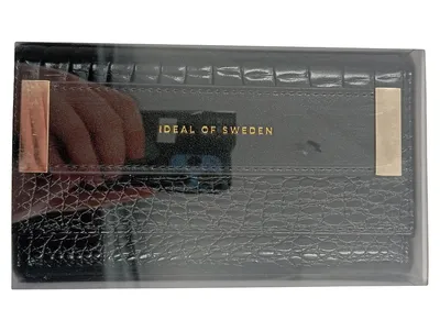 IDEAL OF SWEDEN Geldbörse iPhone 13 Pro Max Schwarz Kroko Wallet Hülle