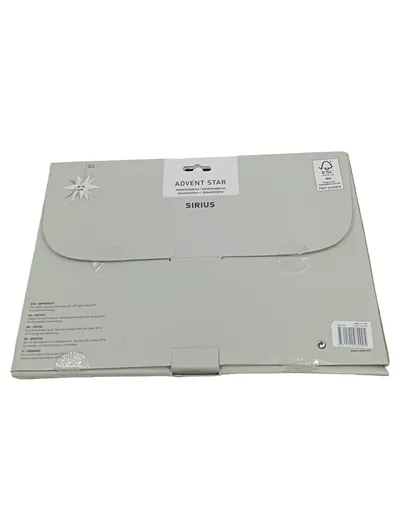 Sirius Adventsstern Papierstern Weiß 75 cm Weihnachtsbeleuchtung Stern