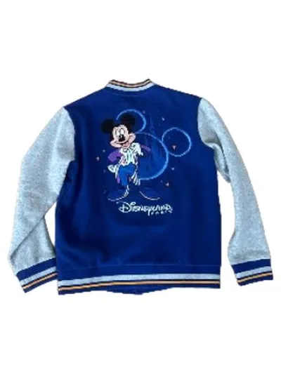 Disneyland Paris Bomberjacke Kinder Gr. 135/145 Blau Grau Mickey