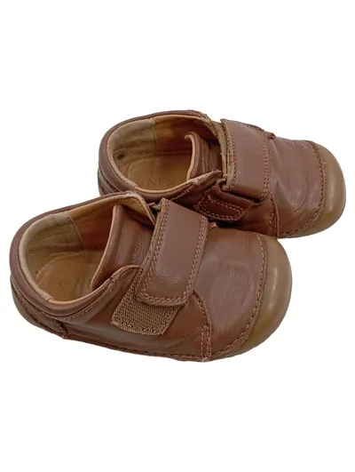 Next Lauflernschuhe Kinder Leder Braun Klettverschluss Gr. 21.5