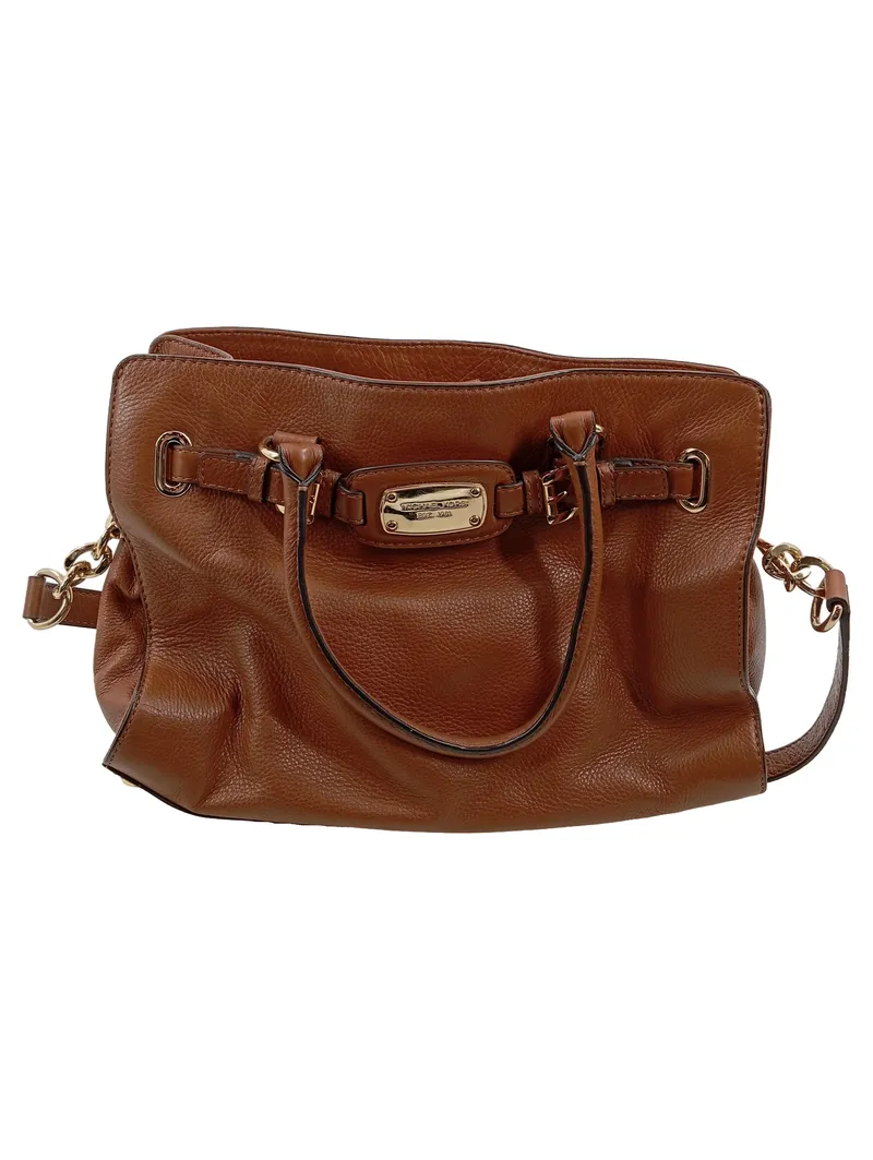 Michael Kors Damen Henkeltasche Leder Braun Groß Shopper Handtasche 1
