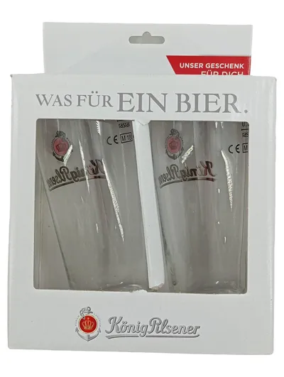 König Pilsener 0,3l Willibecher 2er Set Bierglas Gläser NEU OVP
