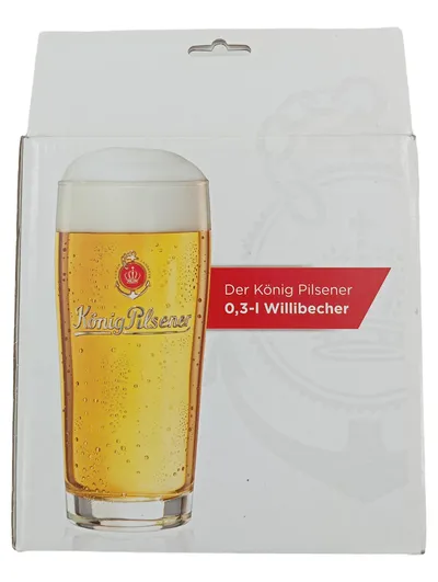 König Pilsener 0,3l Willibecher 2er Set Bierglas Gläser NEU OVP