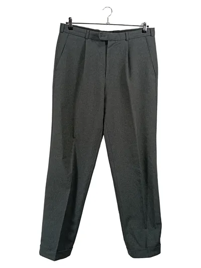 Canda Herren Stoffhose Businesshose Grau Gr. 52 W36 XL Falten