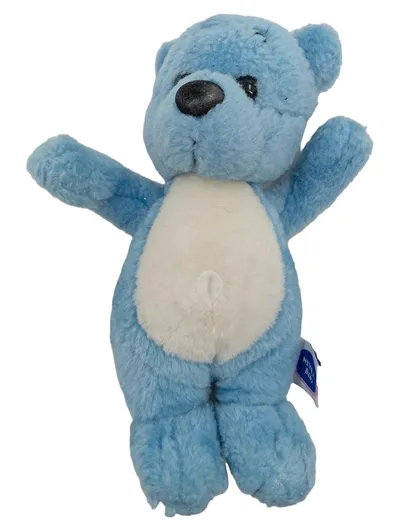 NIVEA Plüschtier Teddybär Baby Kuscheltier blau weiß Bär klein