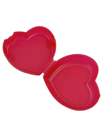 Tupperware Dekodose Herzform Rose Rot Kunststoff 12.5 cm