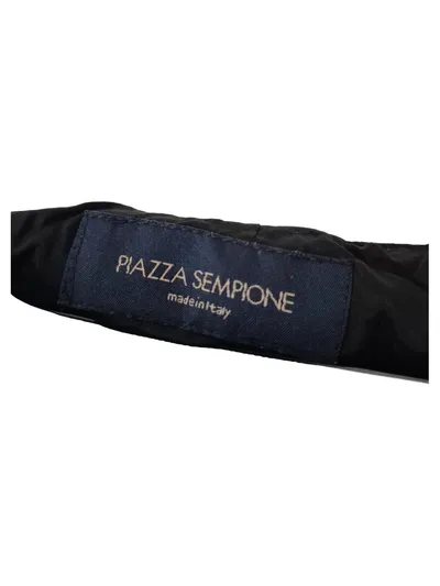 Piazza Sempione Damen A-Linienrock Schwarz Gr. 44 Leinen Klassisch