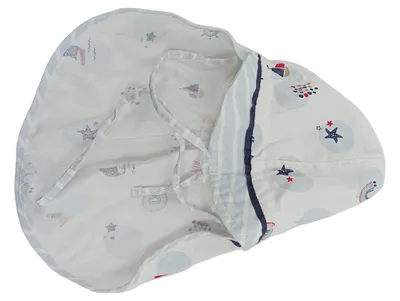 Maximo Baby Sonnenhut Gr. 47 Weiß Maritim Sterne Regenbogen Baumwolle