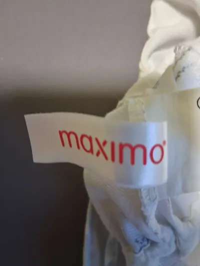 Maximo Baby Sonnenhut Gr. 47 Weiß Maritim Sterne Regenbogen Baumwolle