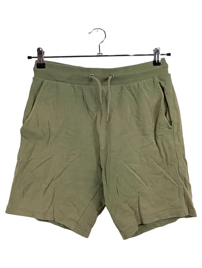ASOS Herren Shorts Sweatshorts Oliv Uni Gr. S Baumwolle Casual