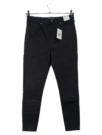 Topshop Jamie Skinny Jeans Damen W32/L34 Schwarz High Waist Stretch
