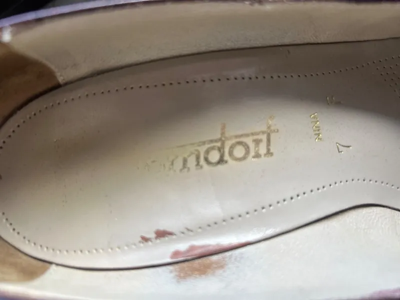 Dorndorf Damen Pumps Nina Leder Bordeaux Rot Größe 40.5 Klassisch 3