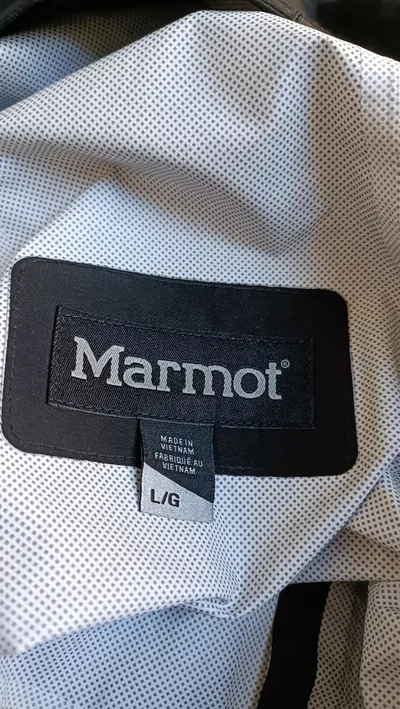 Marmot Herren Outdoorjacke Regenjacke Schwarz Gr. L Kapuze