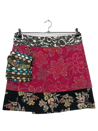ZAND Amsterdam Wickelrock Damen Gr. 42 Mehrfarbig Blumenmuster Bohemian