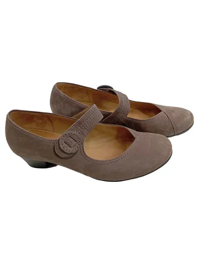 Gabor Damen Ballerinas Mary Jane Leder Braun Gr. 39 Hovercraft