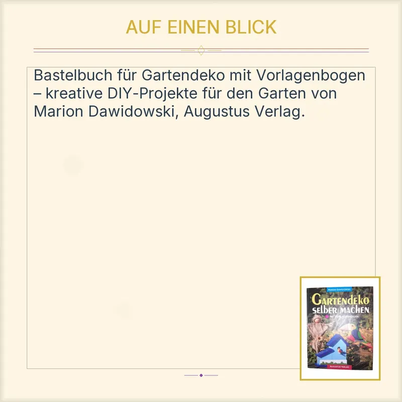 Gartendeko selber machen Marion Dawidowski Augustus Verlag Bastelbuch 2
