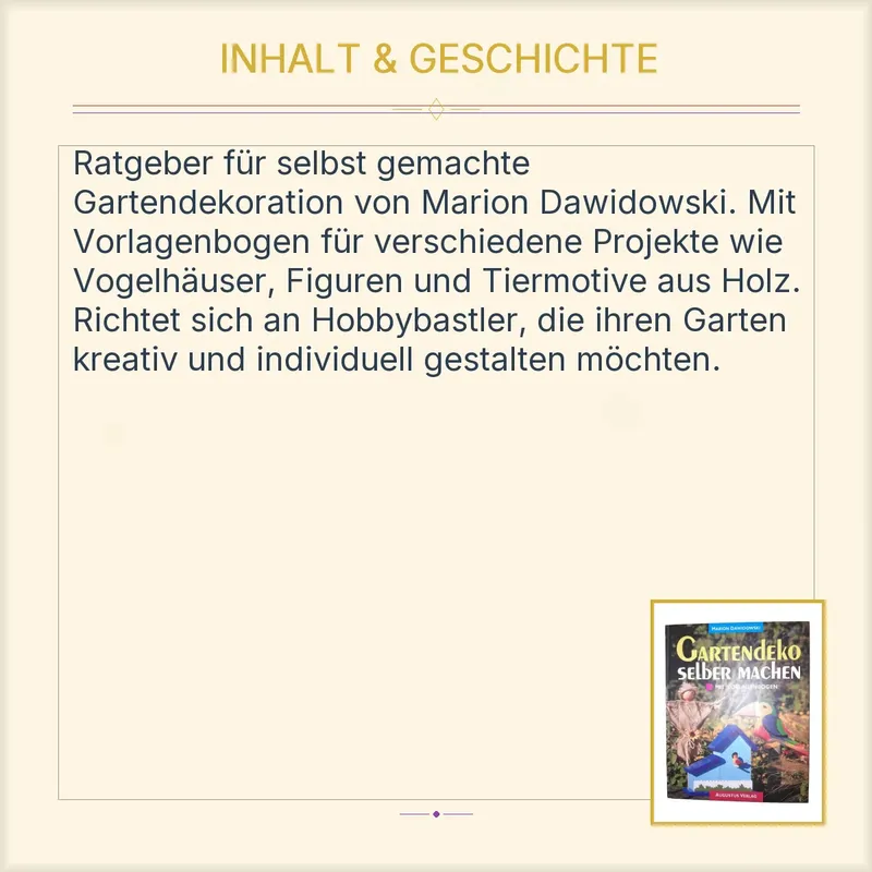 Gartendeko selber machen Marion Dawidowski Augustus Verlag Bastelbuch 3