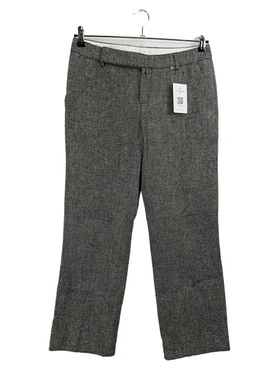 Strenesse Damen Anzughose Stoffhose Tweed Grau Gr. 38 Business Schurwolle