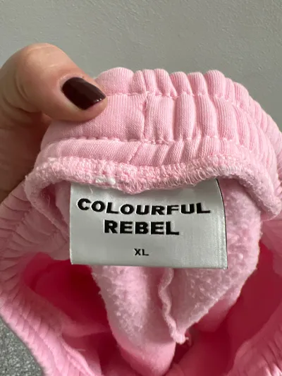 Colourful Rebel Damen Sweat Shorts Rosa XL Baumwolle Casual