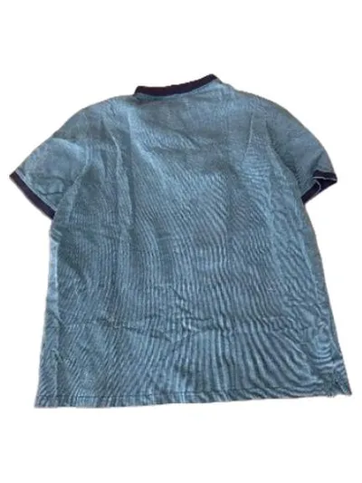 Walbusch Herren Poloshirt Gr. 54/XXL Blau Meliert Kurzarm Klassisch