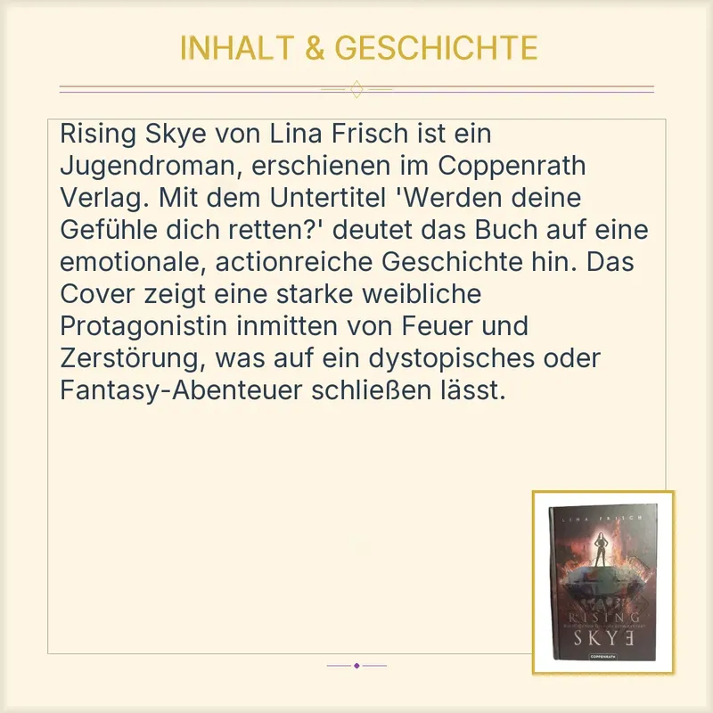 Rising Skye - Lina Frisch - Coppenrath Jugendbuch Fantasy Roman 3