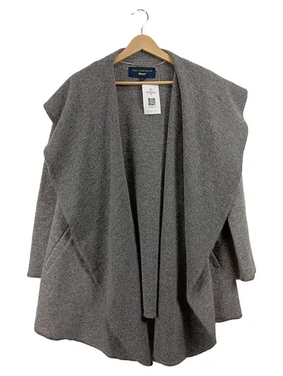 Paul Costelloe Damen Strickjacke Gr. XS Grau Wolle Cardigan Klassisch