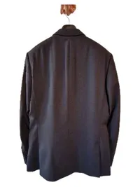 FELIX W. Herren Sakko Anzug Jackett Blau Gr. 46/S Business 3