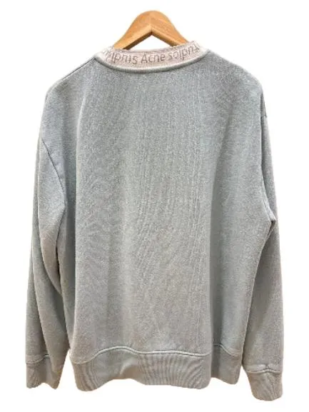 Acne Studios Pullover Sweatshirt mit Logo-Kragen Damen Türkis Gr. 34, XS 2
