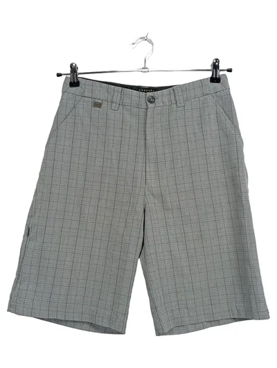 Forvert Herren Stoffhose Shorts kariert Grau Gr. S W30 Casual