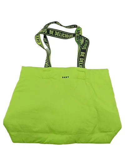 DKNY Be Delicious Henkeltasche Tote Bag Damen Neon Grün 44x30cm