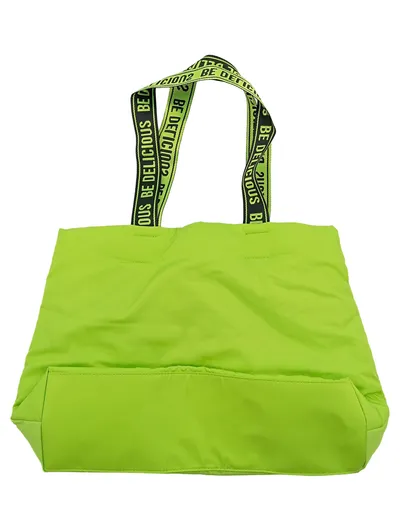 DKNY Be Delicious Henkeltasche Tote Bag Damen Neon Grün 44x30cm