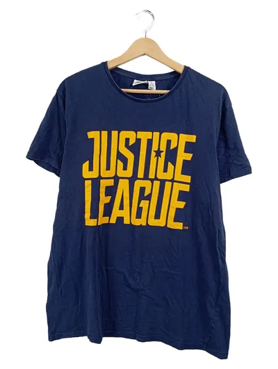 Justice League Herren T-Shirt Fanshirt Navy Blau Gr. XL DC Comics