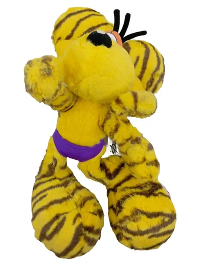 Diddl Plüschfigur Tiger Kuscheltier gelb lila Unterhose 25cm