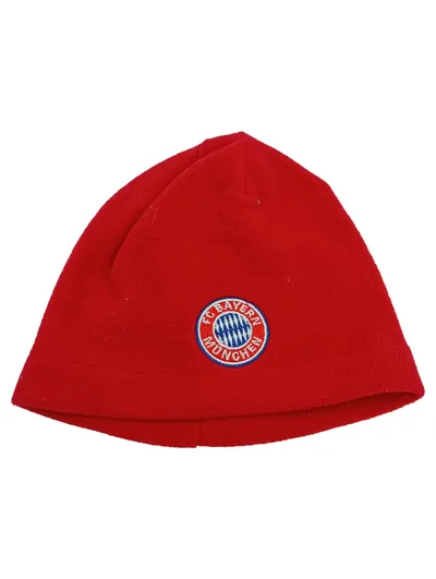 FC Bayern München Mütze Beanie Rot Sportlich Polyester Logo Herren