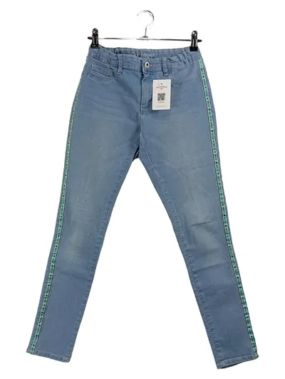 Stooker Kinder Jeans Slim Fit Gr. 164 Blau Seitenstreifen