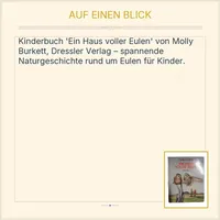 Ein Haus voller Eulen Molly Burkett Kinderbuch Dressler Natur Tiere 2
