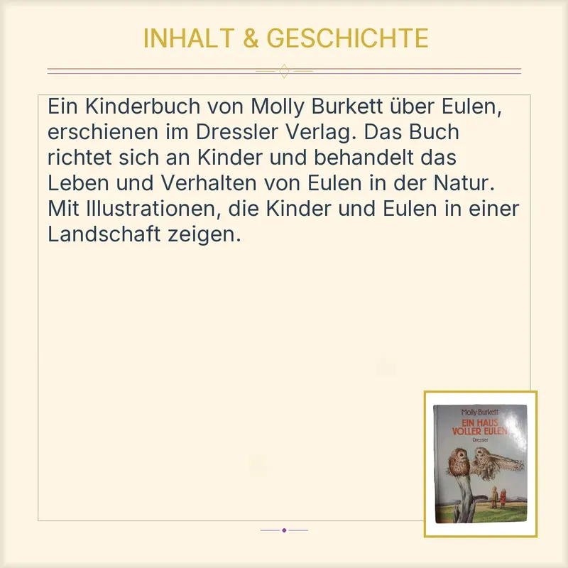 Ein Haus voller Eulen Molly Burkett Kinderbuch Dressler Natur Tiere 3