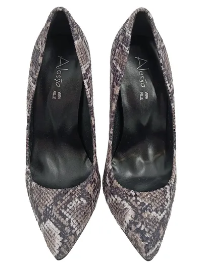Alesya Damen Pumps High Heels Schlangenprint Mehrfarbig Gr. 36