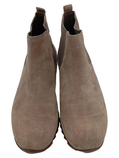 Gabor Damen Chelsea Stiefelette Wildleder Beige Gr. 39 Boots