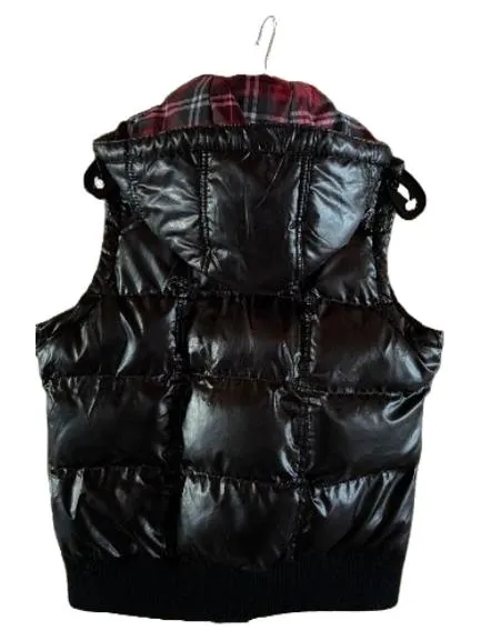 Be Cool Damen Steppweste Schwarz Gr. 42, XL mit Kapuze Casual 5