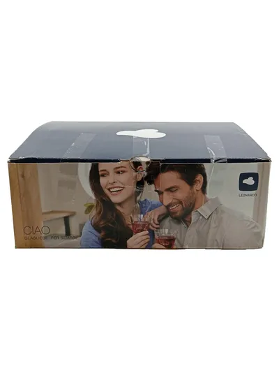 Leonardo CIAO Trinkgläser 6er Set 215ml Becher stapelbar Glas
