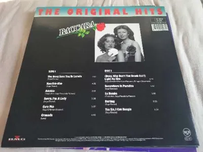 Baccara - The Original Hits Vinyl LP Album Pop Disco Yes Sir I Can Boogie
