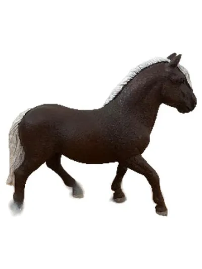 Schleich Schwarzwälder Kaltblut Hengst Pferd Spielfigur braun weiße Mähne